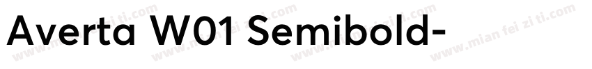 Averta W01 Semibold字体转换